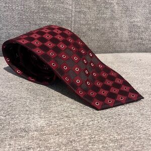 Burberry Red Silk Tie